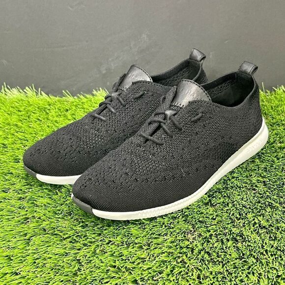 Cole Haan Zero Grand Wingtip Mesh Oxfords. Black. 7.5B - Picture 2 of 9